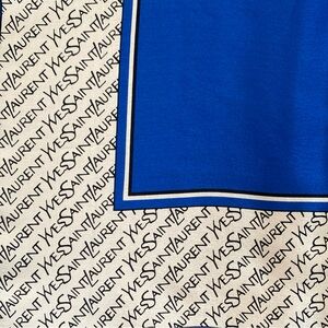 Vintage 35 Inch Square Yves Saint Laurent Silk Scarf